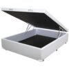 Base Box Casal Baú Corino Branco – BIOSTAR