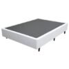 Base Box Casal Simples Corino Branco - BIOSTAR