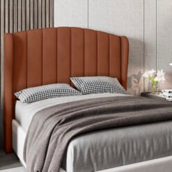 Cabeceira Casal Grazy Veludo Laranja - ITALIANFLEX
