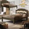 Cama Casal/Viúva Íris Castanho Wood/Avelã/Castanho Wood - VJ MÓVEIS