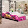 Cama Juvenil Carro (Menina) Rosa 09 - VJ MÓVEIS