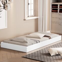 Cama Auxiliar Solteiro Mili Branco - VJ Móveis