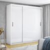 Guarda-Roupa 3 Portas Veneza/Clara/Berlim(Sem Espelho) 1,855 m Branco - CARIOCA MÓVEIS