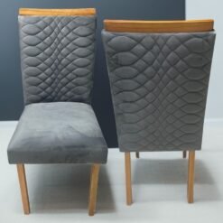 Kit 2 Cadeiras Hamburgo Mel/Grafite - ART ASSENTOS