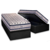 Colchão Solteiro Blue + Base Box Baú Avalon Preto – PAROPAS/AVALON
