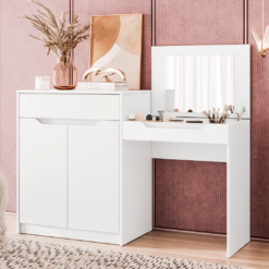 Penteadeira/Escrivaninha Trend Branco Fosco - MÓVEIS ALBATROZ