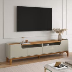 Rack até 75″ Flip 2.2 Cinamono/Off White – PATRIMAR