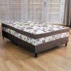 Cama Box Casal Sonho Bom D28 Marrom - NOSSO SONHO COLCHÕES