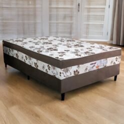 Cama Box Casal Sonho Bom D28 Marrom - NOSSO SONHO COLCHÕES