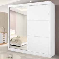Guarda-Roupa 2 Portas Titanium 2,20 m Branco - D'DORO MÓVEIS