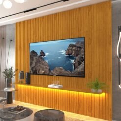 Painel até 85" Nobre Ripado 230 Naturale - GELIUS