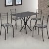 Mesa 4 Cadeiras Rio 100×60 Preto/Grafite – TEIXEIRA