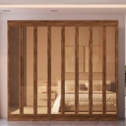 Guarda-Roupa 8 Portas Reflecta Los Angeles 70300 2,42 m Castanho – DORIPEL