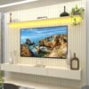 Home até 85" Nobre Ripado 230(Com Nicho) Off White - GELIUS