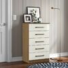 Cômoda 5 Gavetas Atacama/Off White - ARAMÓVEIS