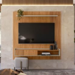 Painel Home até 65" Dublin Nature/Off White - LINEA BRASIL