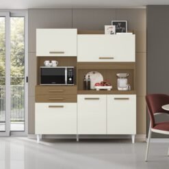 Kit Cozinha Isis 1,82 m Atacama/Off White - ARAMÓVEIS