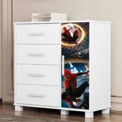 Cômoda 4 Gavetas com Sapateira Lívia (Menino) Homem-Aranha 14 – MADEC/VJ MÓVEIS