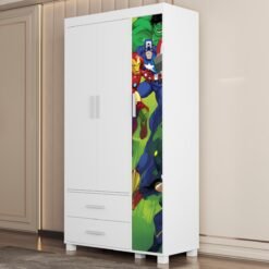 Guarda-Roupa 3 Portas Lívia 0,89 m (Menino) Vingadores 404188 - MADEC/VJ MÓVEIS