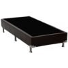 Base Box Solteiro Simples Corino Preto - BIOSTAR