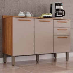 Balcão New Valência Cinamomo/Off White - SALLÊTO