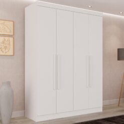 Guarda-Roupa 4 Portas Recife 1,21 m Branco - SALLÊTO