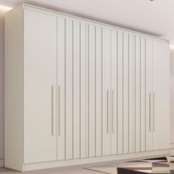 Guarda-Roupa 6 Portas Oxford 2,10 m Off White - MÓVEIS EUROPA