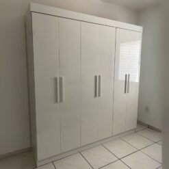 Guarda-Roupa 6 Portas Colibri 2,06 m Branco – D’DORO MÓVEIS