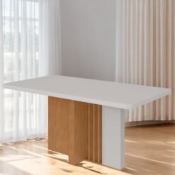 Mesa Astrid (Tampo Maxi) 170 Amêndoa Clean/Off White - LOPAS