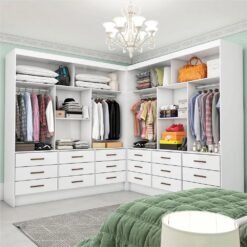 Closet Sevilha 1,62 m x 1,62 m Branco - CARIOCA MÓVEIS