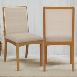 Kit 2 Cadeiras Lara 2CMM007CA Linho Areia - KAPPESBERG