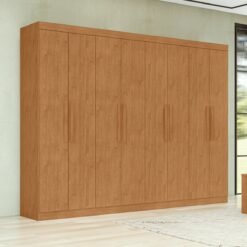 Guarda-Roupa 8 Portas Andara Soft 2,36 m Amêndoa Clean - LOPAS