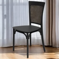 Cadeira Robust Palha Preto - FORTE PLÁSTICO