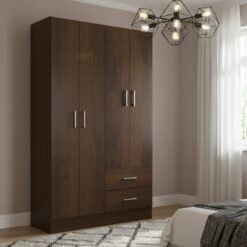 Guarda-Roupa 4 Portas Panamá 4002 0,90 m Rústico - FELLICCI