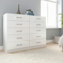 Cômoda 10 Gavetas Caribe Branco - FELLICCI