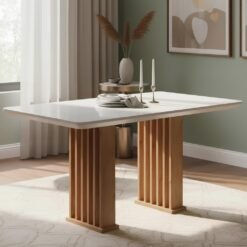 Mesa Mona/Munique 160 Mel/Blonde Off White - VIERO MÓVEIS