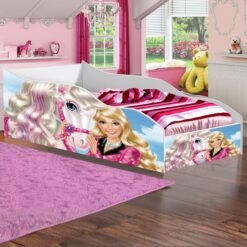 Cama Solteiro Carro Barbie Cód.500 - Gabrielli