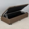 Base Box Solteiro Bau Linho Marrom - ALTO NIVEL CAMAS E COLCHOES