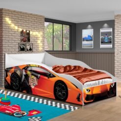 Cama Solteiro Carro Orange Naruto - GABRIELLI
