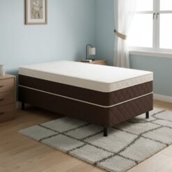 Cama Box Solteiro Ortopedica D33 Marrom - ORTOBELLO