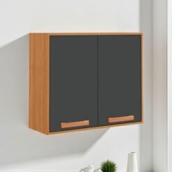 Armario Aereo 2P Napoles 80 Cinamomo/Grafite - ITATIAIA