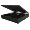 Base Box Queen Bau Corino Preto - BIOSTAR