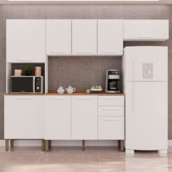 Cozinha Completa New Valência Branco - SALLÊTO