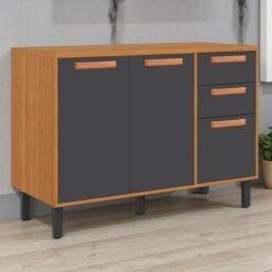 Balcao 3P2G Napoles 120 Cinamomo/Grafite - ITATIAIA