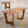 Mesa Dubai 160 (Tampo Londres s/vidro) Cinamomo - CEL MÓVEIS