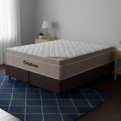 Colchão Queen Airtech Springpocket 25 cm D26 Molas Ensacadas + Base Simples Corino Marrom – ORTOBOM + BIOSTAR