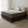 Colchão Casal Exclusive Foam 30 cm HR 33 + Base Simples Corino Marrom – ORTOBOM + ALTO NÍVEL