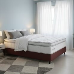 Colchão Casal New Freedom 32 cm D33 Molas Ensacadas + Base Simples Corino Marrom – ORTOBOM + ALTO NÍVEL