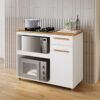 Balcão para Cooktop 4 Bocas Chicago Branco - KAIKI MÓVEIS