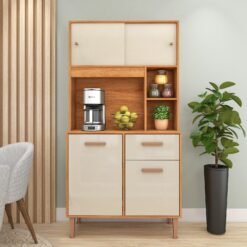 Kit Cozinha Dália C211 0,90 m Cinamomo/Off White - FELLICCI